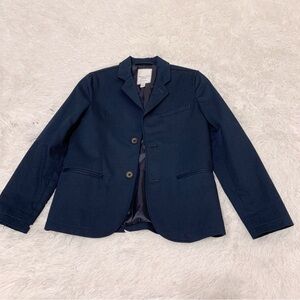 Massimo Dutti Dark Blue boy long sleeve two button Blazer suit jacket navy blue